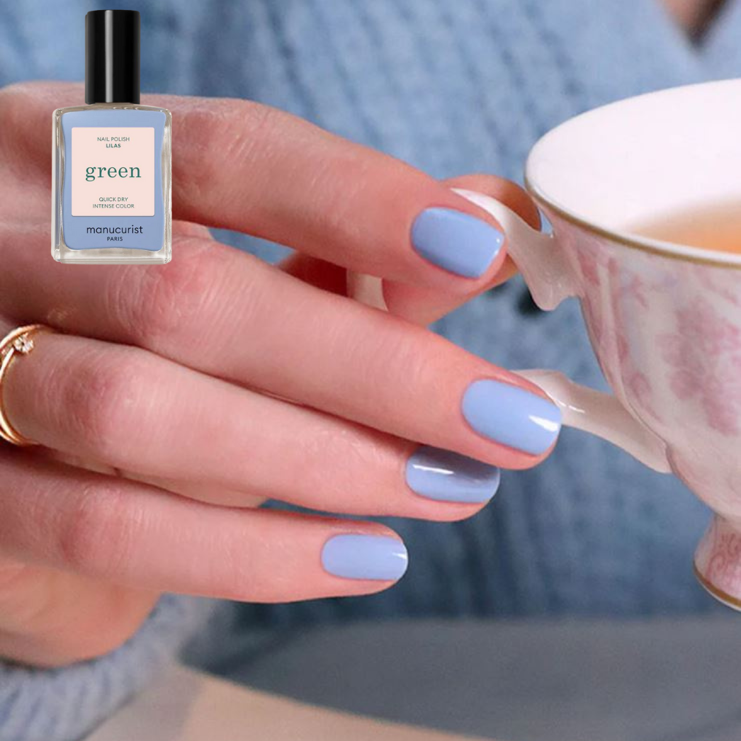 Groene vernis van Manucurist