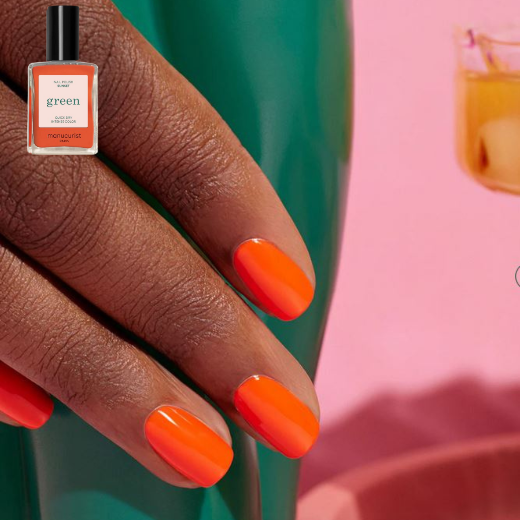 Groene vernis van Manucurist