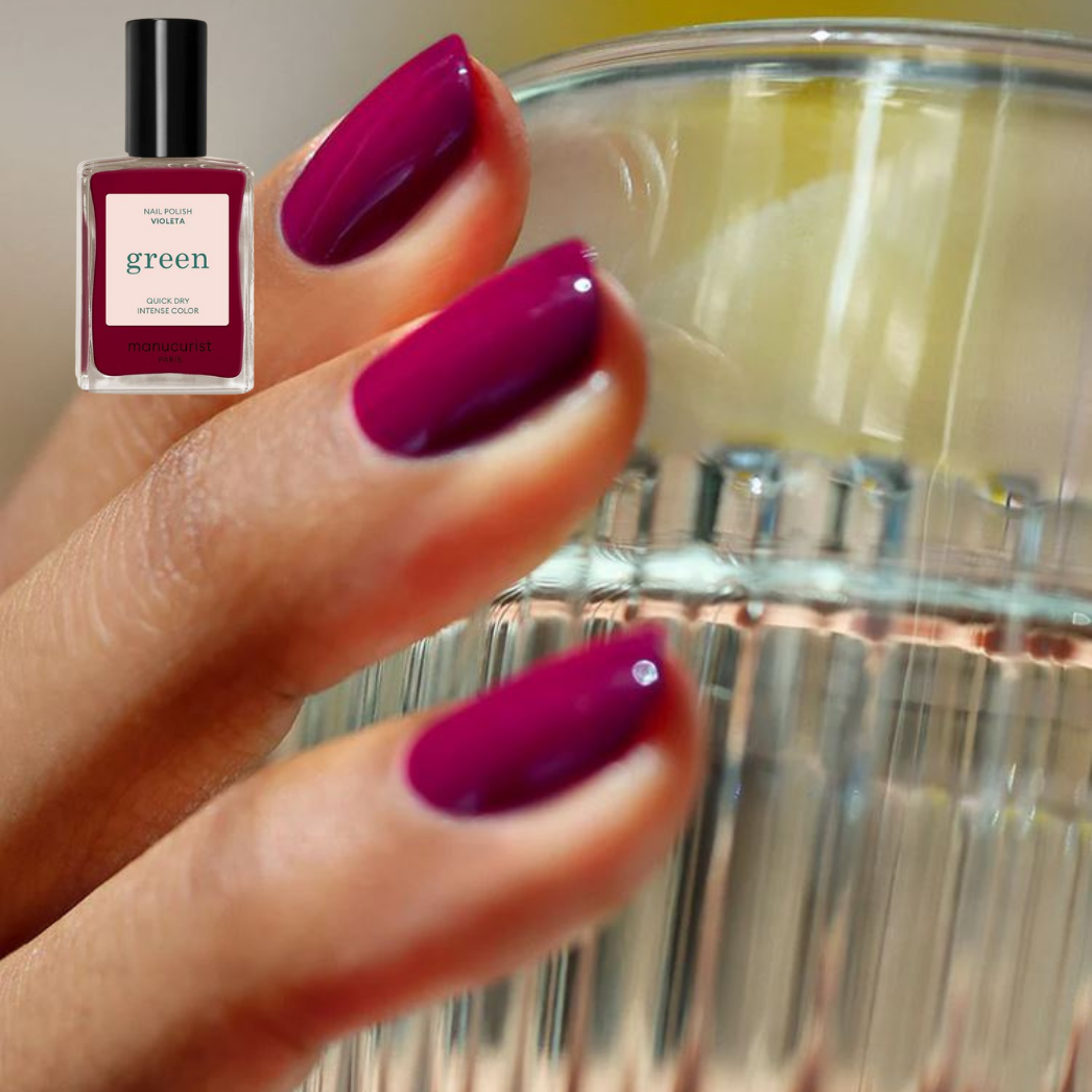 Groene vernis van Manucurist