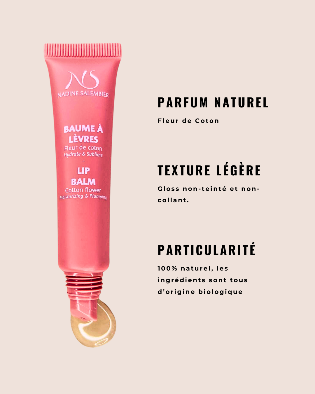 Lippenbalsem met katoenbloemgeur