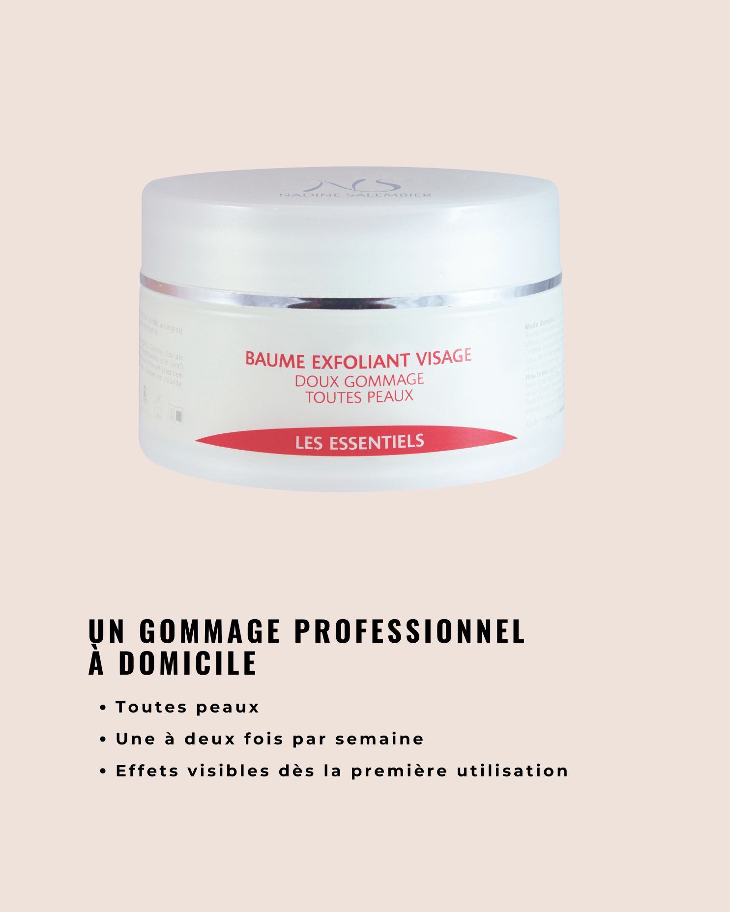 Exfoliërende gezichtsbalsem - citroen en witte klei