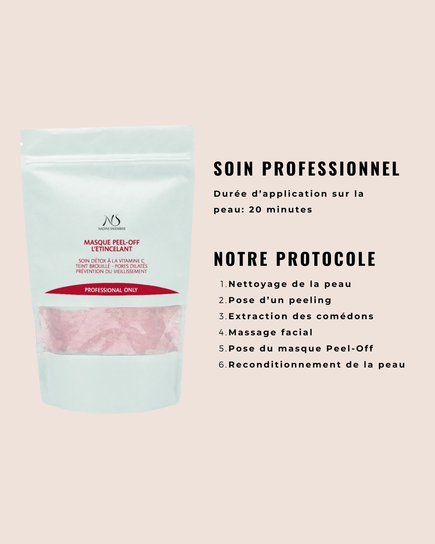 [PRO] Masque Peel-Off à la Vitamine C - L'Etincelant