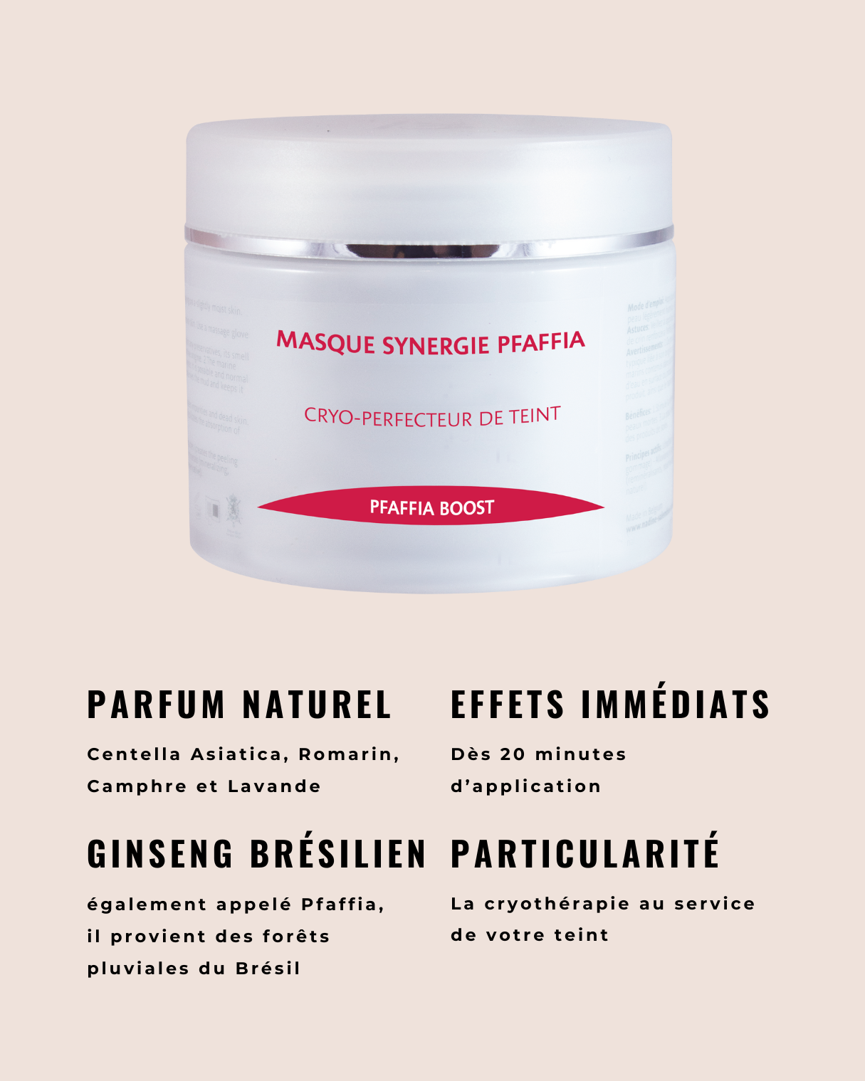 [ NOUVELLE FORMULE ] Masque Synergie Pfaffia