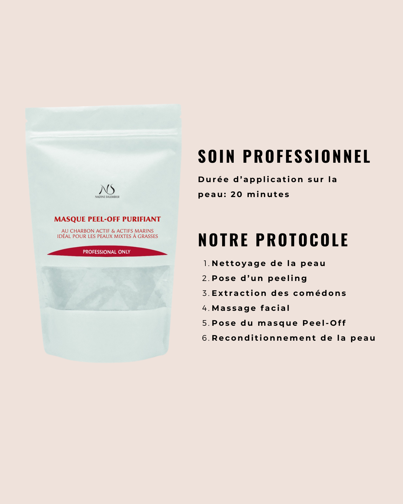 [PRO] Masque Peel-Off Purifiant - Au charbon actif