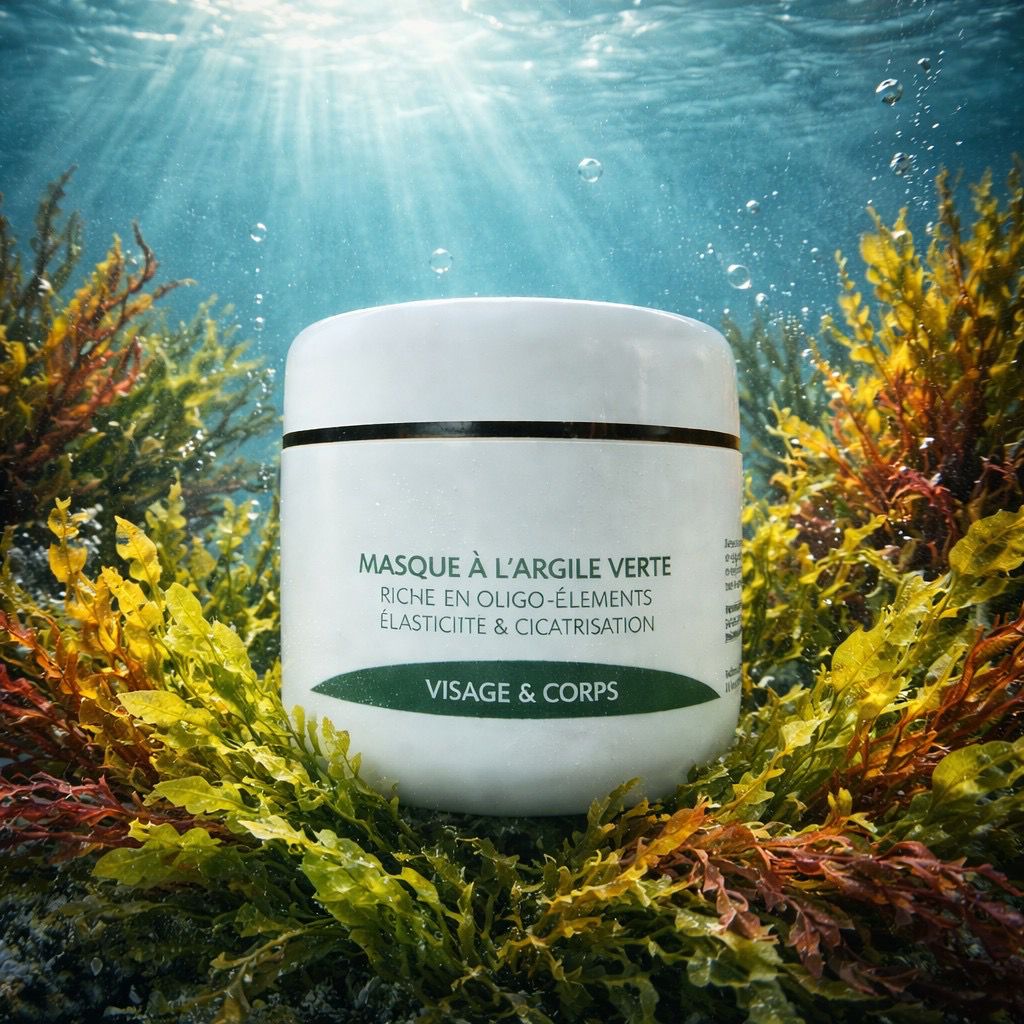 Masque à l'argile verte - Visage et corps