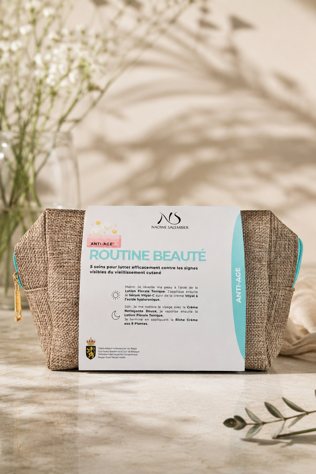 Set voor 5 anti-aging en anti-rimpel huidverzorgingsroutines